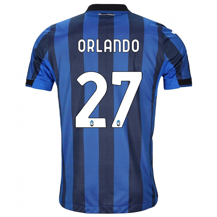 Kandiny Kinder Daniele Orlando #27 Schwarz Blau Heimtrikot Trikot 2023/24 T-Shirt Österreich