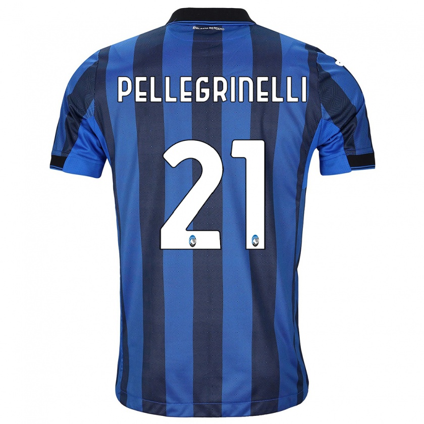 Kandiny Kinder Giorgia Pellegrinelli #21 Schwarz Blau Heimtrikot Trikot 2023/24 T-Shirt Österreich