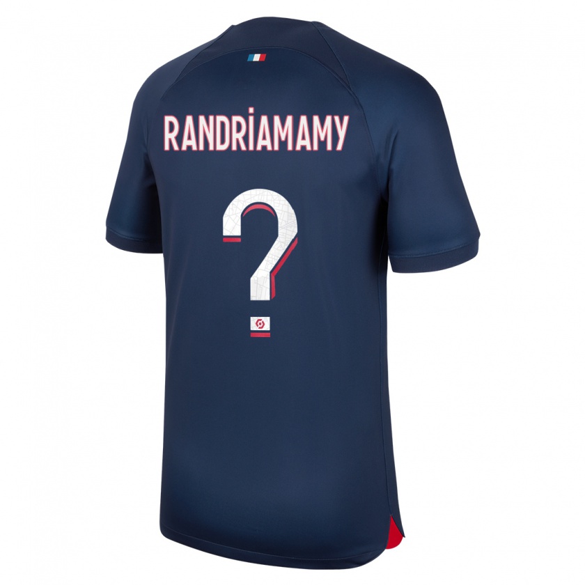 Kandiny Niño Camiseta Mathyas Randriamamy #0 Azul Rojo 1ª Equipación 2023/24 La Camisa México