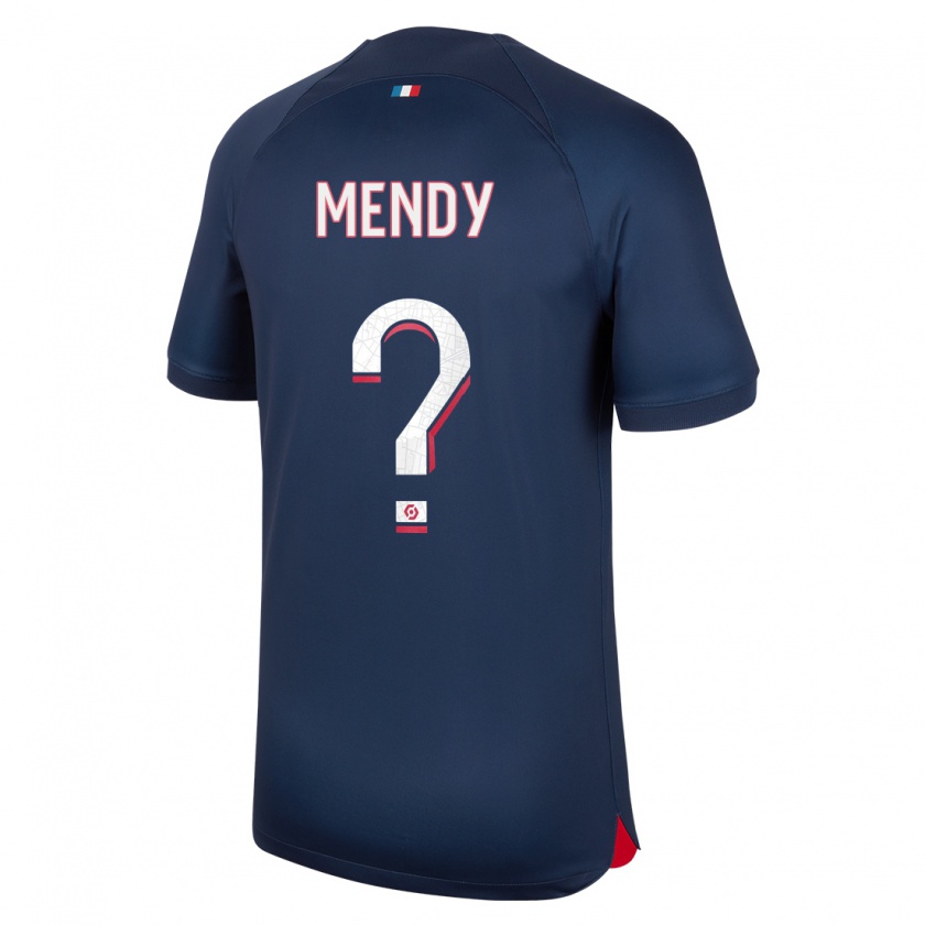 Kandiny Kinderen Tony Mendy #0 Blauw Rood Thuisshirt Thuistenue 2023/24 T-Shirt België