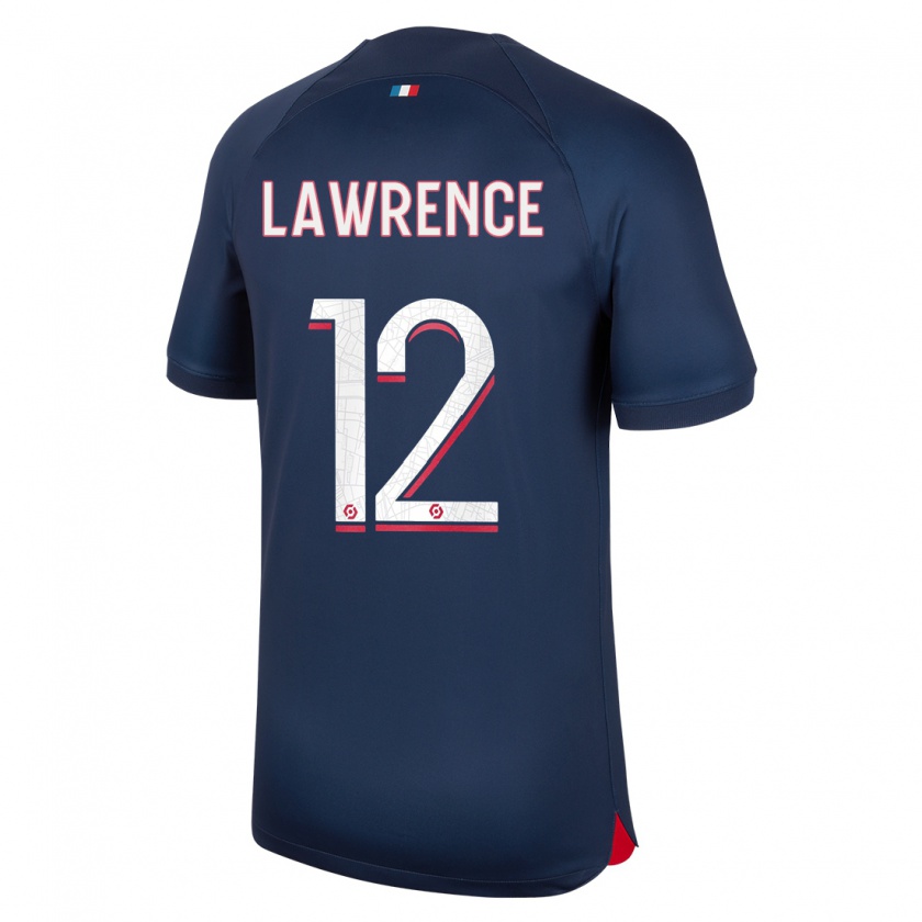 Kandiny Kinder Ashley Lawrence #12 Blau Rot Heimtrikot Trikot 2023/24 T-Shirt Österreich