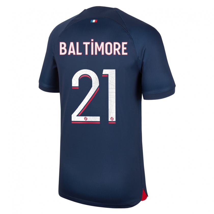 Kandiny Kinderen Sandy Baltimore #21 Blauw Rood Thuisshirt Thuistenue 2023/24 T-Shirt België