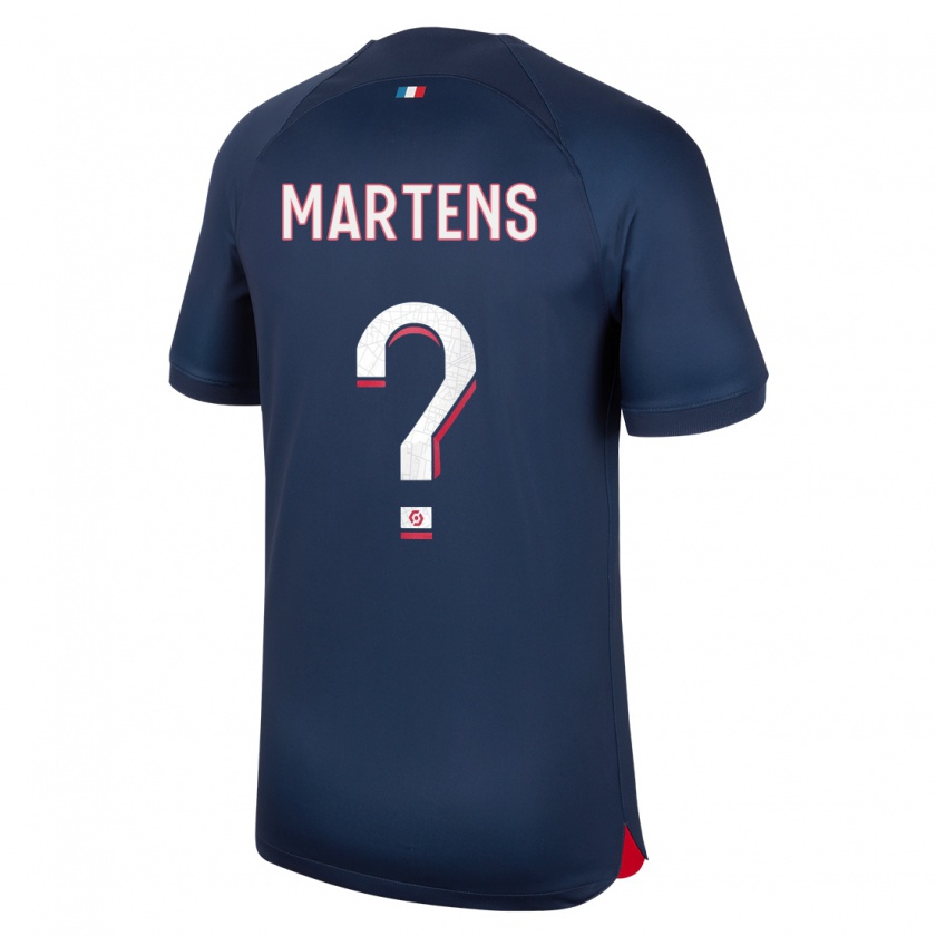 Kandiny Niño Camiseta Lieke Martens #0 Azul Rojo 1ª Equipación 2023/24 La Camisa México