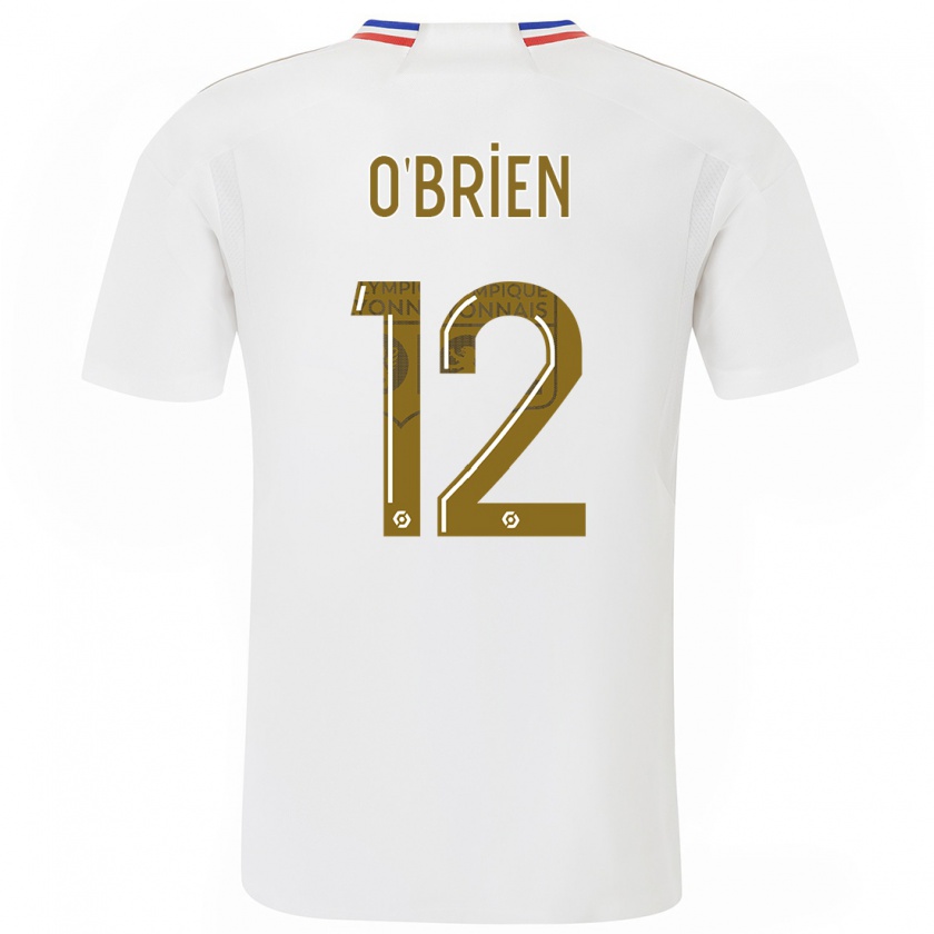 Kandiny Kinderen Jake O'brien #12 Wit Thuisshirt Thuistenue 2023/24 T-Shirt België