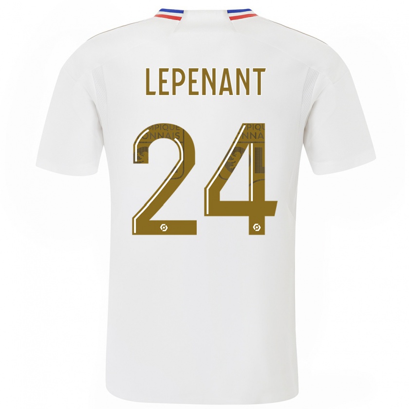 Kandiny Bambino Maglia Johann Lepenant #24 Bianco Kit Gara Home 2023/24 Maglietta