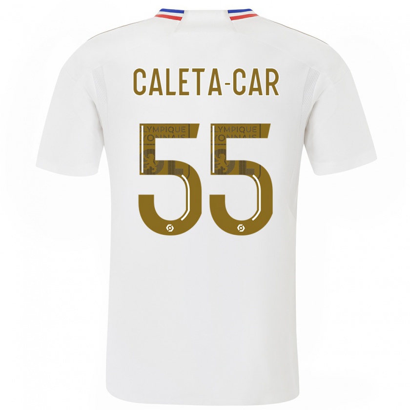 Kandiny Kinder Duje Caleta-Car #55 Weiß Heimtrikot Trikot 2023/24 T-Shirt Österreich