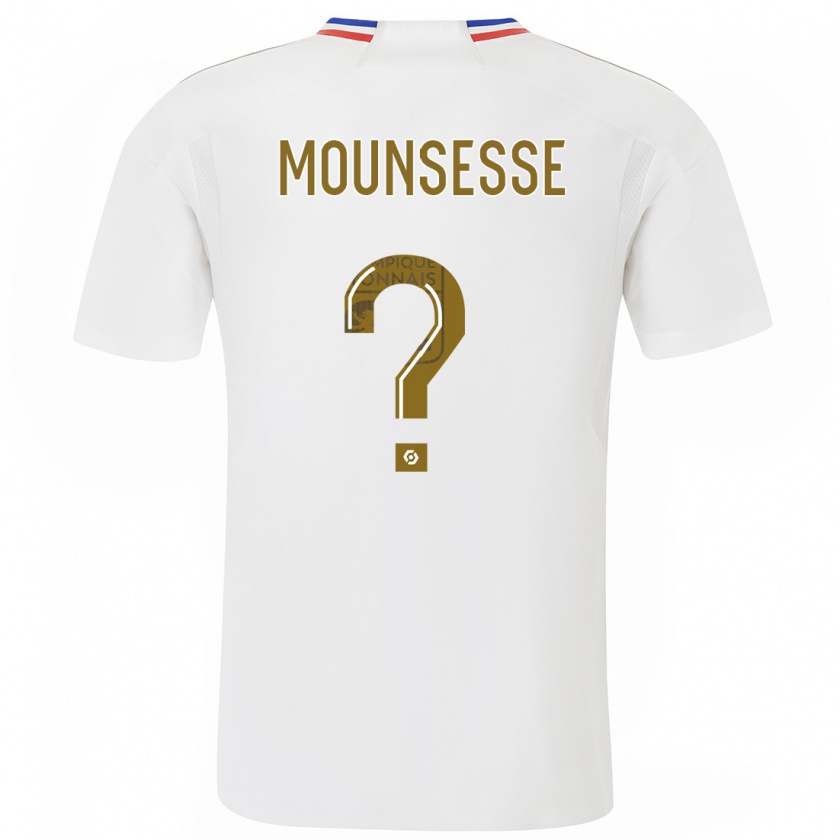 Kandiny Bambino Maglia Jérémy Mounsesse #0 Bianco Kit Gara Home 2023/24 Maglietta