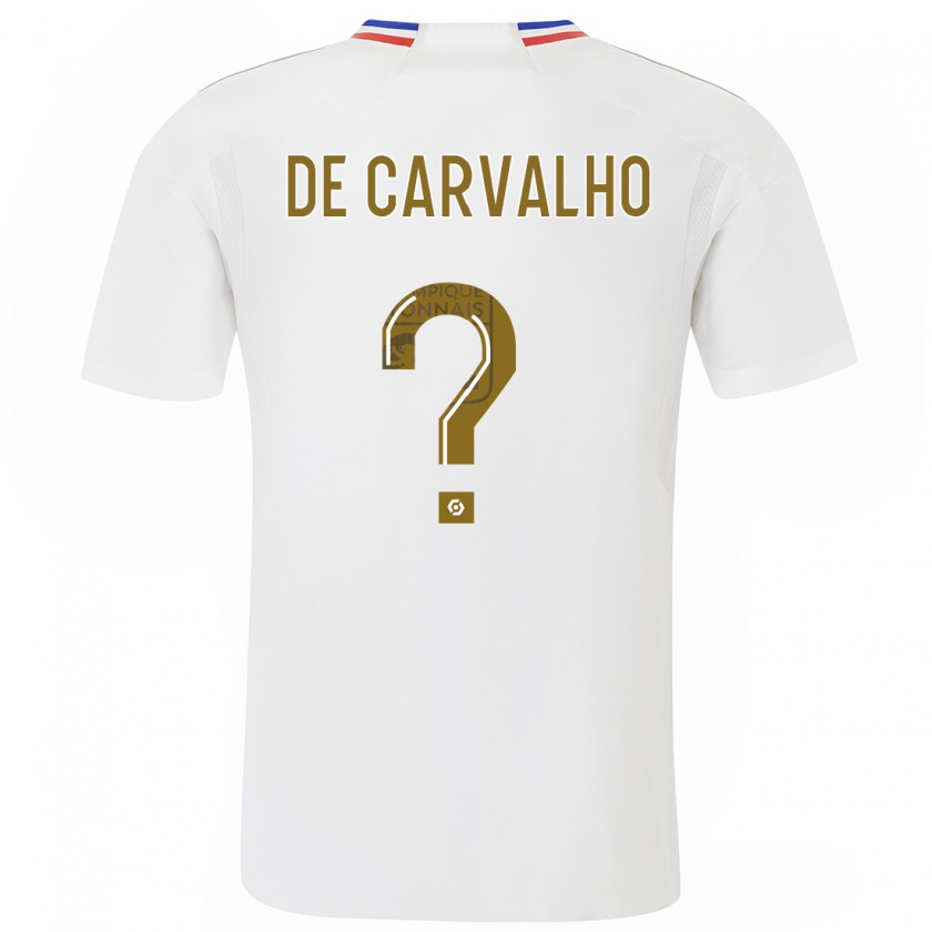 Kandiny Bambino Maglia Mathys De Carvalho #0 Bianco Kit Gara Home 2023/24 Maglietta