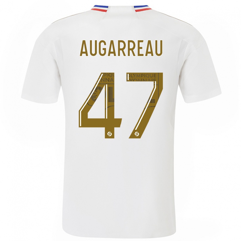 Kandiny Kinderen Sofiane Augarreau #47 Wit Thuisshirt Thuistenue 2023/24 T-Shirt België