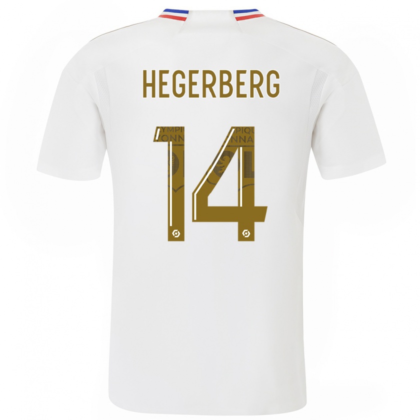 Kandiny Kinderen Ada Hegerberg #14 Wit Thuisshirt Thuistenue 2023/24 T-Shirt België