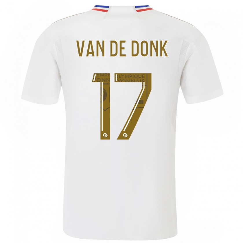 Kandiny Kinderen Danielle Van De Donk #17 Wit Thuisshirt Thuistenue 2023/24 T-Shirt België