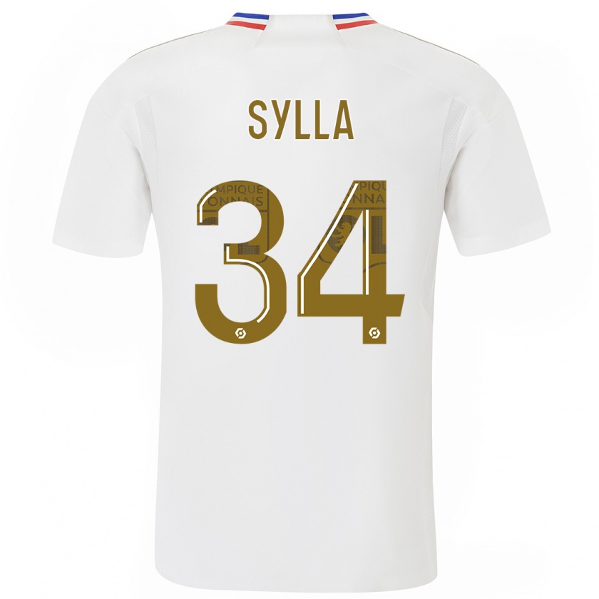 Kandiny Kinderen Kysha Sylla #34 Wit Thuisshirt Thuistenue 2023/24 T-Shirt België