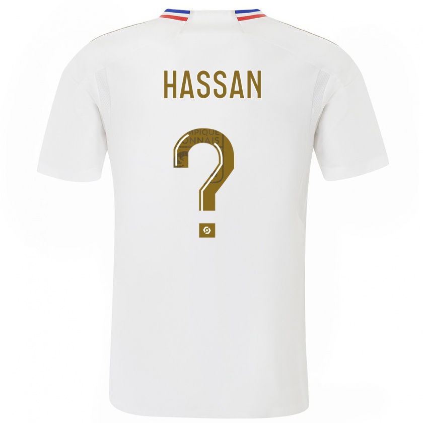 Kandiny Kinderen Ali Hassan #0 Wit Thuisshirt Thuistenue 2023/24 T-Shirt België