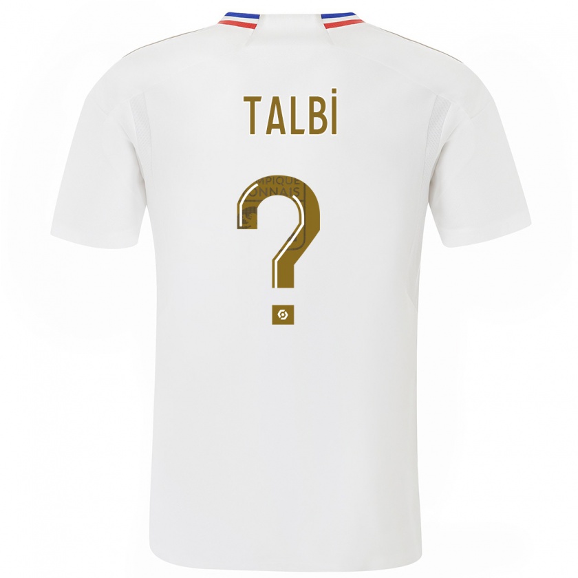 Kandiny Bambino Maglia Ryad Talbi #0 Bianco Kit Gara Home 2023/24 Maglietta