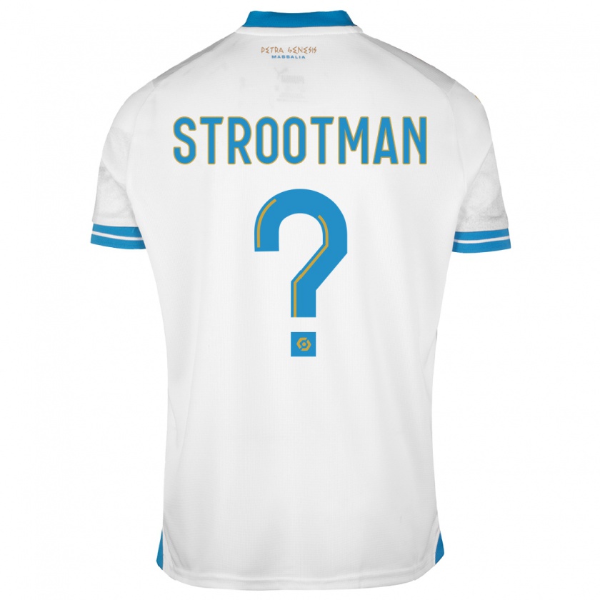 Kandiny Bambino Maglia Kevin Strootman #0 Bianco Kit Gara Home 2023/24 Maglietta