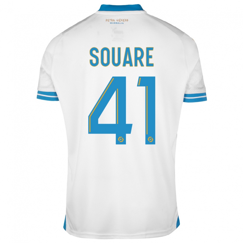 Kandiny Kinderen Cheick Souare #41 Wit Thuisshirt Thuistenue 2023/24 T-Shirt België