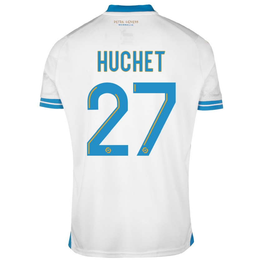 Kandiny Kinderen Sarah Huchet #27 Wit Thuisshirt Thuistenue 2023/24 T-Shirt België