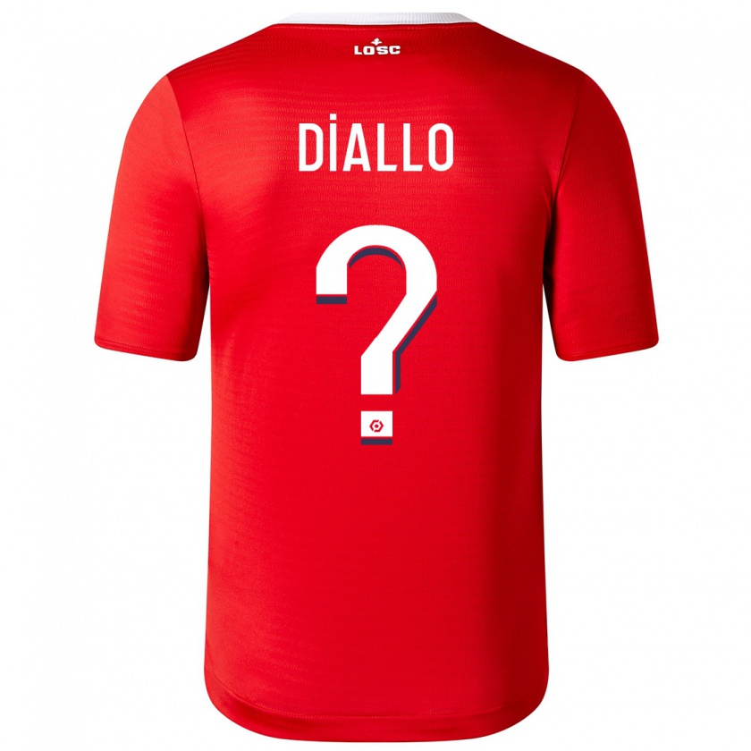 Kandiny Niño Camiseta Alpha Diallo #0 Rojo 1ª Equipación 2023/24 La Camisa