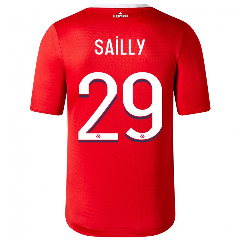 Kandiny Kinderen Charlotte Sailly #29 Rood Thuisshirt Thuistenue 2023/24 T-Shirt België