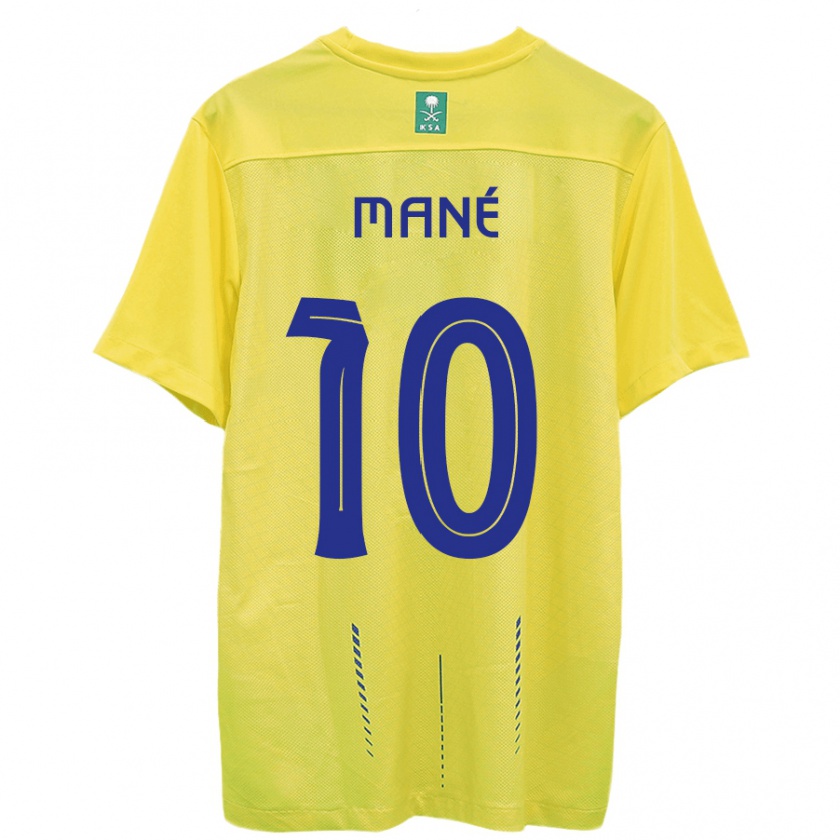 Kandiny Niño Camiseta Sadio Mané #10 Amarillo 1ª Equipación 2023/24 La Camisa