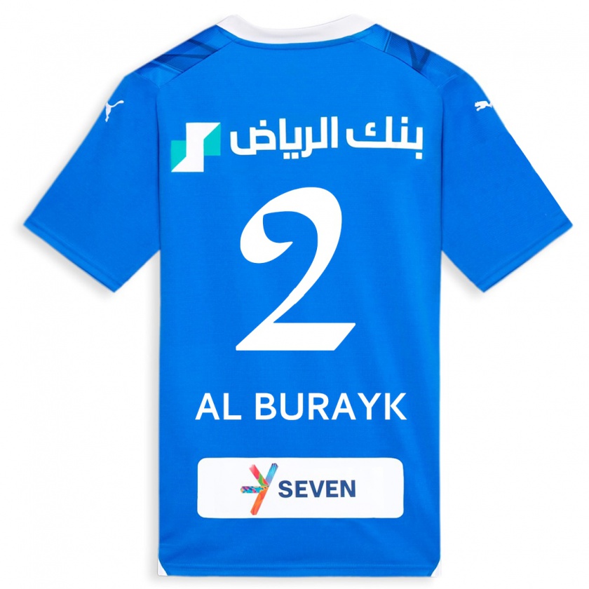 Kandiny Kinder Mohammed Al-Burayk #2 Blau Heimtrikot Trikot 2023/24 T-Shirt Österreich