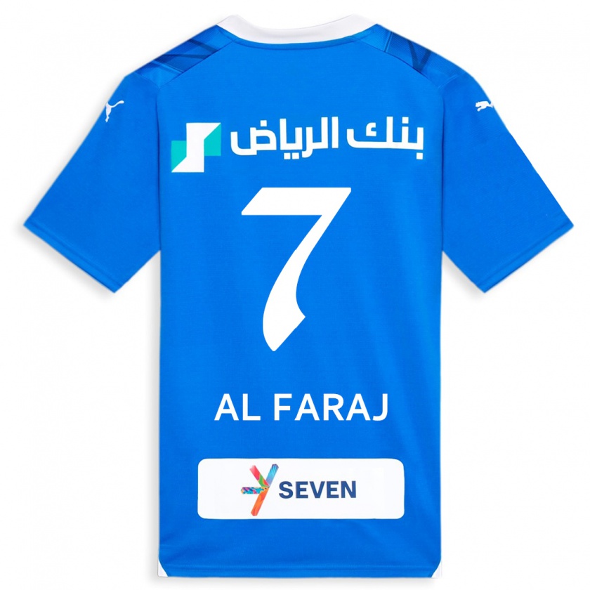 Kandiny Kinder Salman Al-Faraj #7 Blau Heimtrikot Trikot 2023/24 T-Shirt Österreich