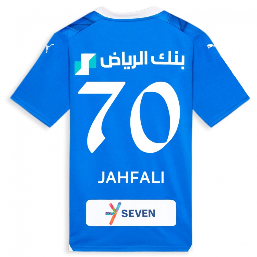 Kandiny Kinderen Mohammed Jahfali #70 Blauw Thuisshirt Thuistenue 2023/24 T-Shirt België