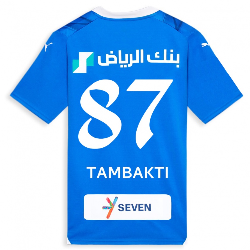 Kandiny Niño Camiseta Hassan Tambakti #87 Azul 1ª Equipación 2023/24 La Camisa México