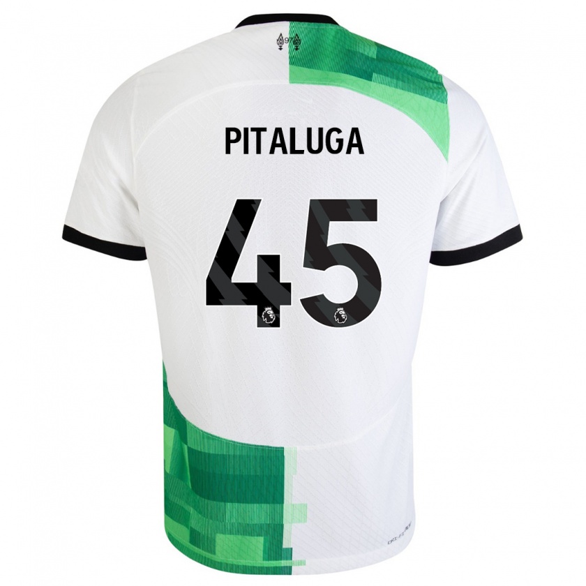 Kandiny Kinder Marcelo Pitaluga #45 Weiß Grün Auswärtstrikot Trikot 2023/24 T-Shirt Österreich