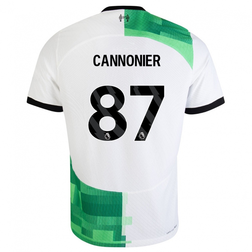 Kandiny Kinderen Oakley Cannonier #87 Wit Groen Uitshirt Uittenue 2023/24 T-Shirt België