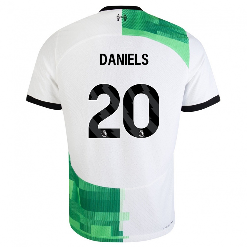 Kandiny Kinder Yana Daniels #20 Weiß Grün Auswärtstrikot Trikot 2023/24 T-Shirt Österreich