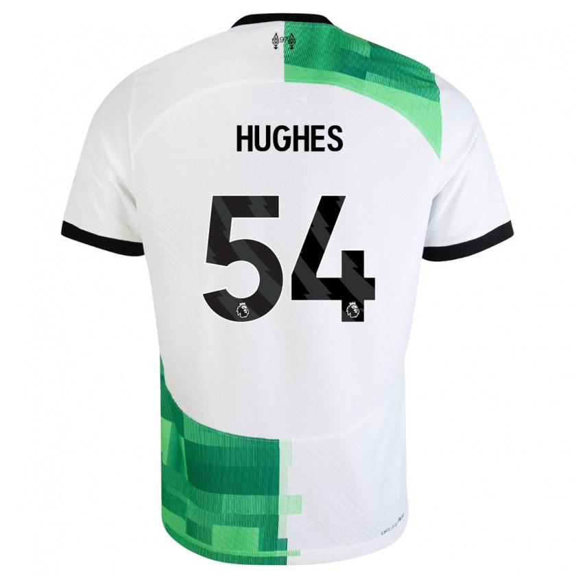 Kandiny Kinderen Liam Hughes #54 Wit Groen Uitshirt Uittenue 2023/24 T-Shirt België