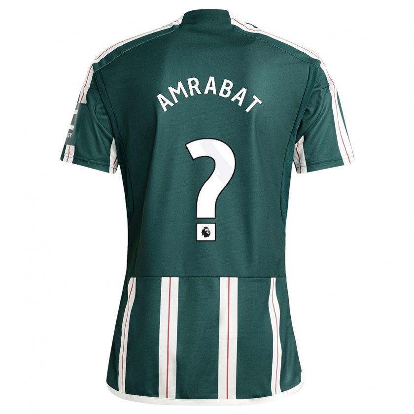 Kandiny Niño Camiseta Sofyan Amrabat #0 Verde Oscuro 2ª Equipación 2023/24 La Camisa