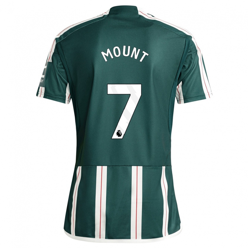 Kandiny Bambino Maglia Mason Mount #7 Verde Scuro Kit Gara Away 2023/24 Maglietta