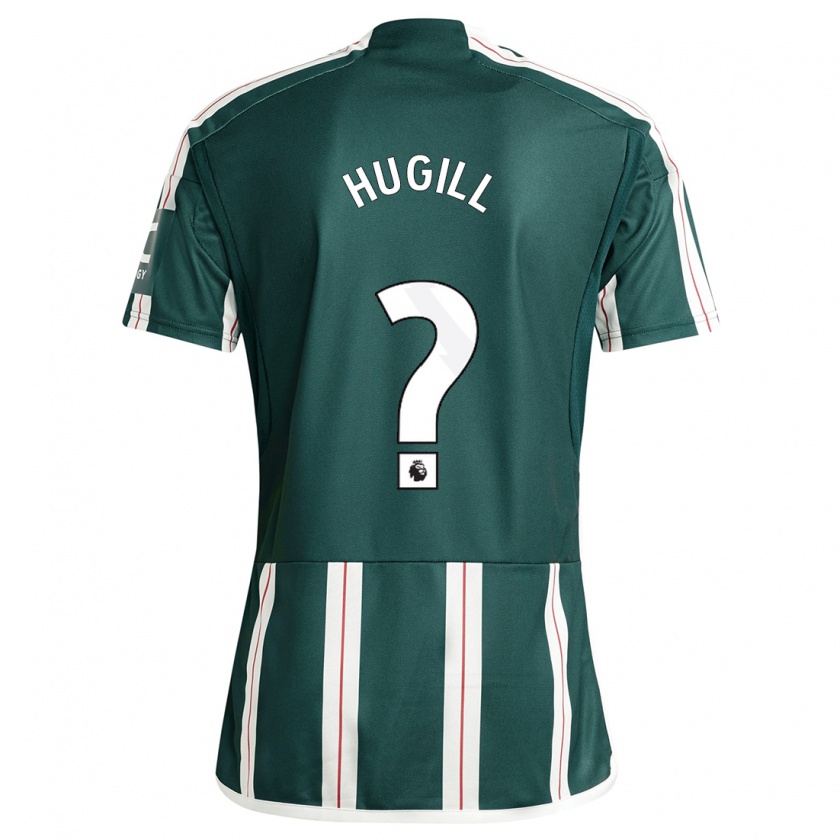 Kandiny Bambino Maglia Joe Hugill #0 Verde Scuro Kit Gara Away 2023/24 Maglietta