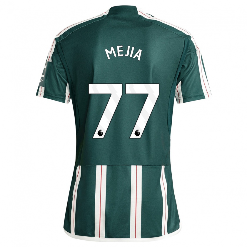 Kandiny Niño Camiseta Mateo Mejia #77 Verde Oscuro 2ª Equipación 2023/24 La Camisa