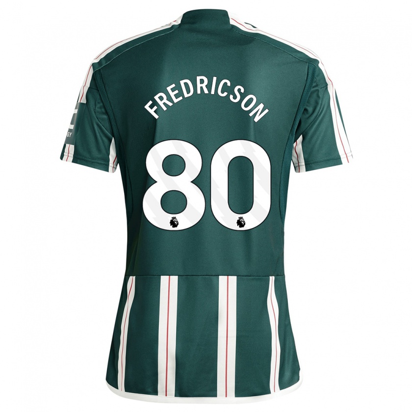 Kandiny Bambino Maglia Tyler Fredricson #80 Verde Scuro Kit Gara Away 2023/24 Maglietta