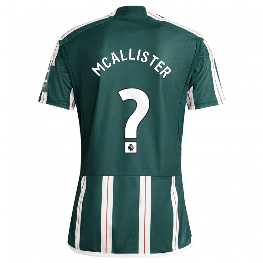 Kandiny Bambino Maglia Finley Mcallister #0 Verde Scuro Kit Gara Away 2023/24 Maglietta