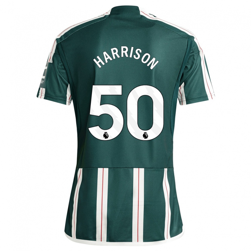 Kandiny Bambino Maglia Elyh Harrison #50 Verde Scuro Kit Gara Away 2023/24 Maglietta