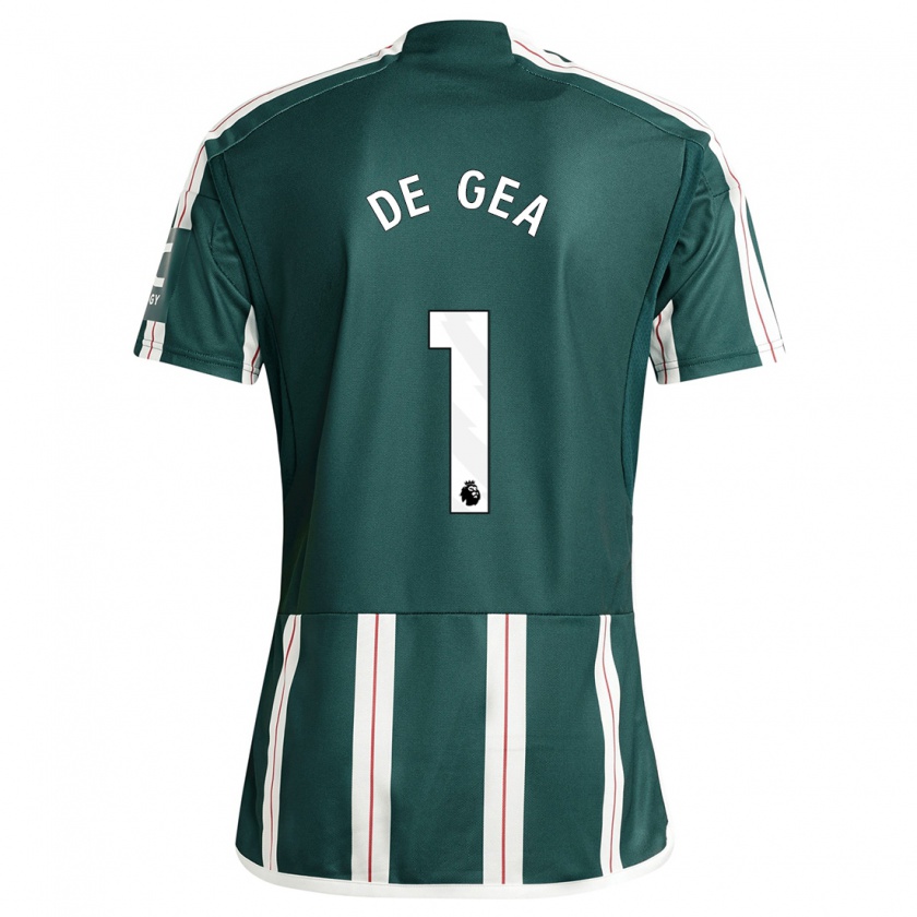 Kandiny Kinderen David De Gea #1 Donkergroen Uitshirt Uittenue 2023/24 T-Shirt België