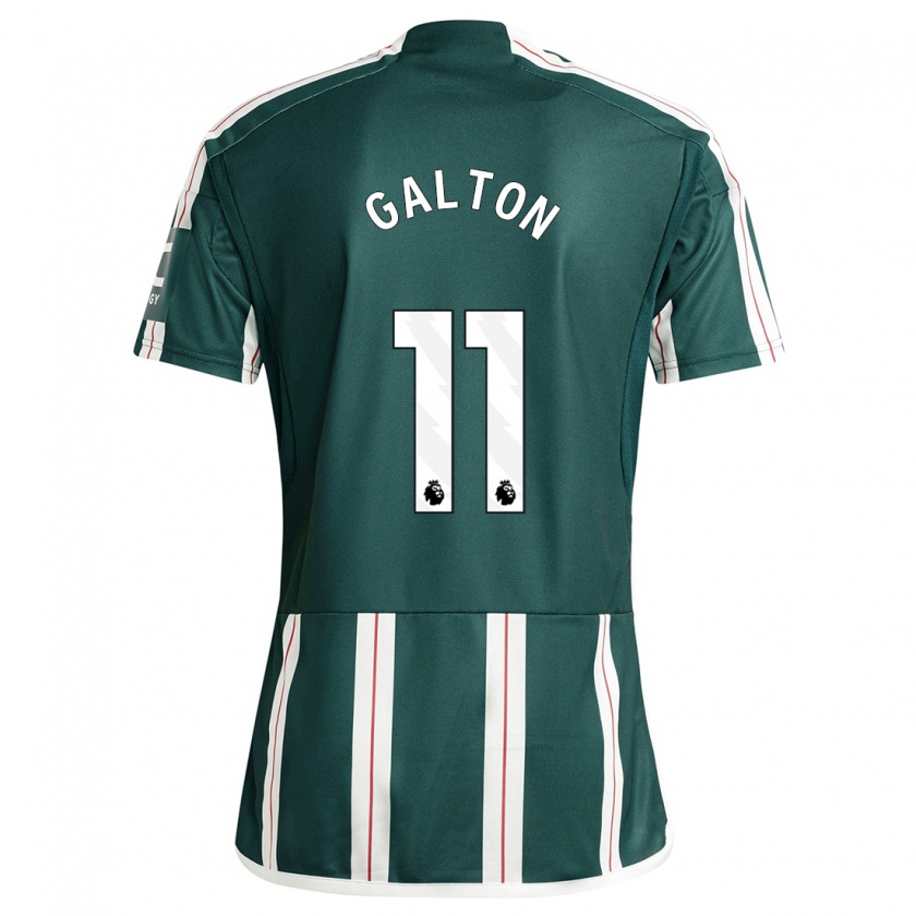 Kandiny Bambino Maglia Leah Galton #11 Verde Scuro Kit Gara Away 2023/24 Maglietta