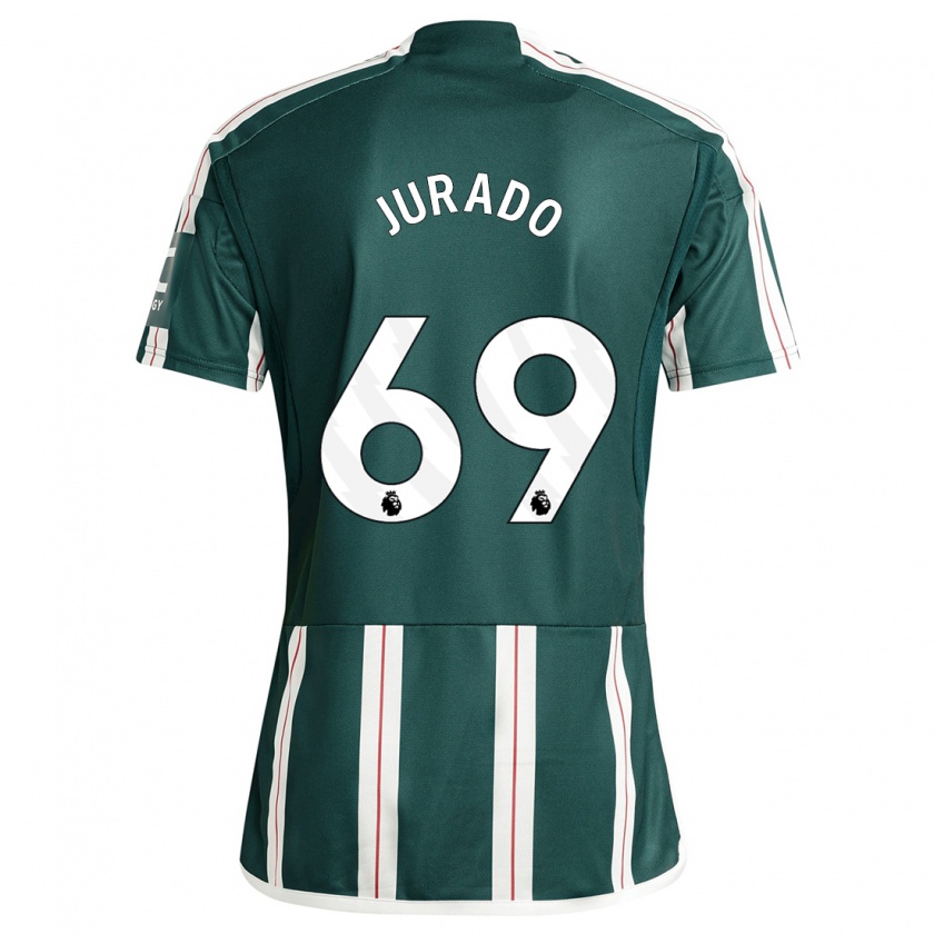 Kandiny Niño Camiseta Marc Jurado #69 Verde Oscuro 2ª Equipación 2023/24 La Camisa