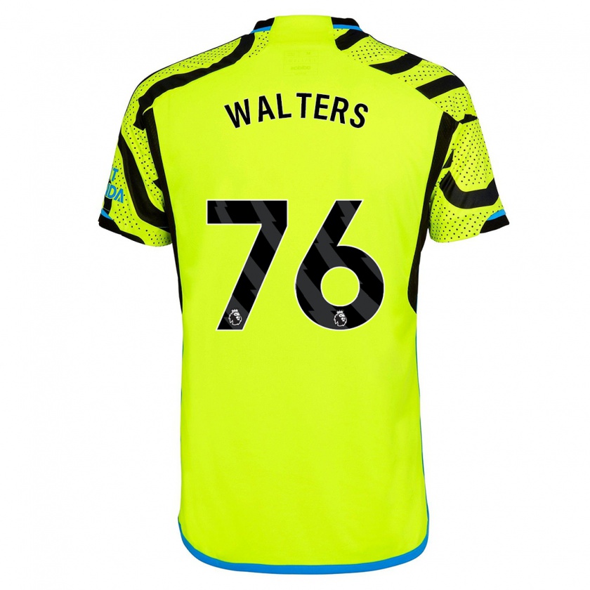 Kandiny Kinderen Reuell Walters #76 Geel Uitshirt Uittenue 2023/24 T-Shirt België