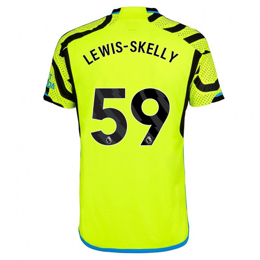 Kandiny Kinderen Myles Lewis-Skelly #59 Geel Uitshirt Uittenue 2023/24 T-Shirt België