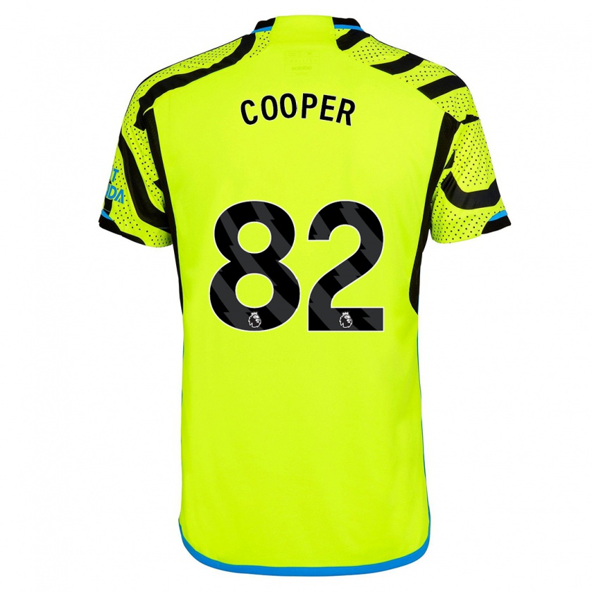 Kandiny Kinderen Noah Cooper #82 Geel Uitshirt Uittenue 2023/24 T-Shirt België