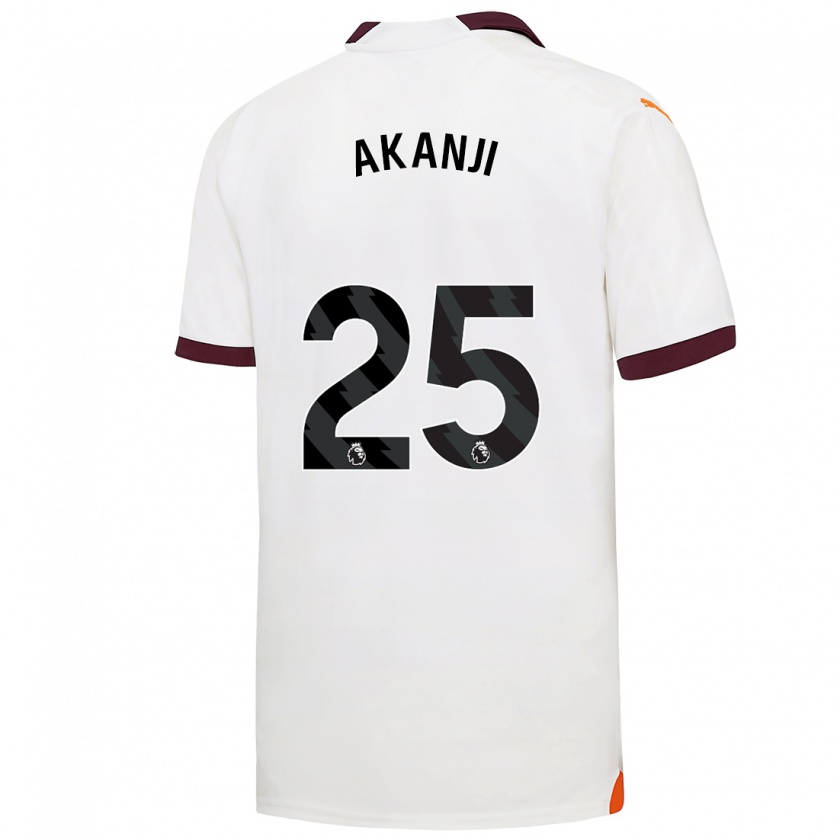 Kandiny Niño Camiseta Manuel Akanji #25 Blanco 2ª Equipación 2023/24 La Camisa