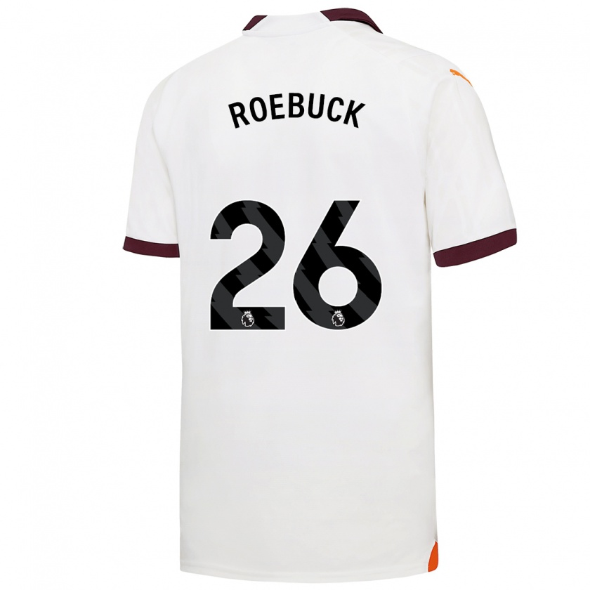 Kandiny Bambino Maglia Ellie Roebuck #26 Bianco Kit Gara Away 2023/24 Maglietta