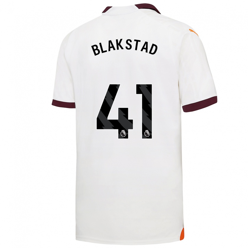 Kandiny Kinder Julie Blakstad #41 Weiß Auswärtstrikot Trikot 2023/24 T-Shirt Österreich