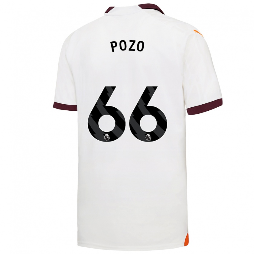 Kandiny Niño Camiseta Iker Pozo #66 Blanco 2ª Equipación 2023/24 La Camisa