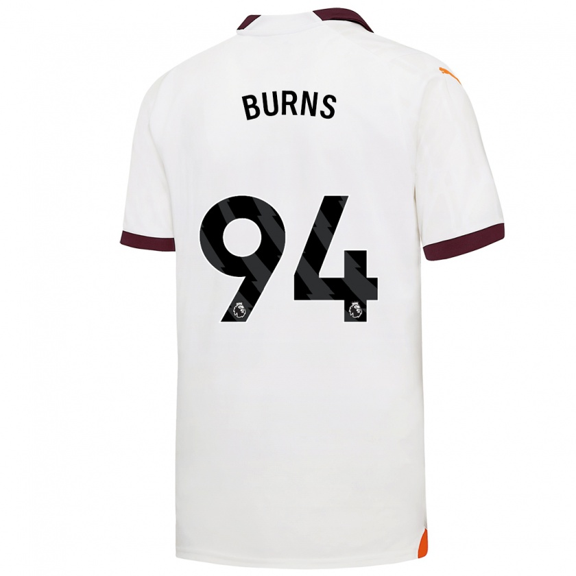 Kandiny Niño Camiseta Finley Burns #94 Blanco 2ª Equipación 2023/24 La Camisa